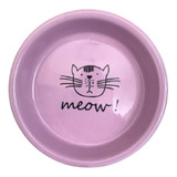 Comedouro P/ Gatos Porcelana Gato Lilas 250ml