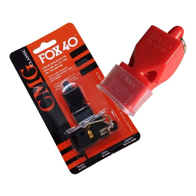 Silbato Fox 40 Profesional Con Collarin Arbitro Futbol Gmp Color Rojo | MercadoLibre