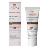 Fotoproteção Protetor Solar Mousse Fps50 Adcos Cor Beige 50g