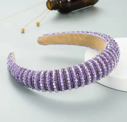 Diadema Perlas Elegante Fiesta Para Mujer Turbante Pedrería