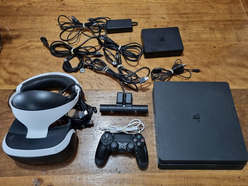 Playstation 4 Slim , Mais Óculos Vr (4 Jogos Incluidos)