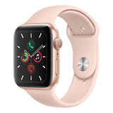Apple Series 5 Watch (gps) - Caja De Aluminio Color Oro De 44 Mm - Correa Deportiva Rosa Arena
