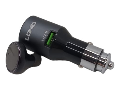 Cargador De Auto Ldnio Cm20 Auricular Bluetooth