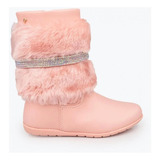 Bota Infantil Menina Pampili Com Cano Alto Rosa Jujuba 