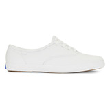 Zapatilla Cuero Keds Mujer Champion Blanca