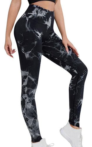 Leggins Push Up Tie Dye Sin Costuras Levanta Cola Para Mujer