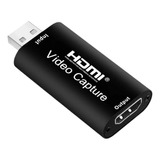 Capturadora De Audio Y Vídeo 1080p Hdmi A Usb