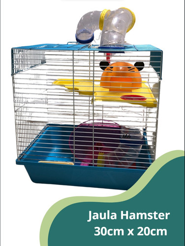 Jaula Para Hamster Con Tubos Y Accesorios 30 X 20 X 20