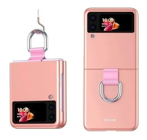 Carcasa Con Anillo Para Samsung Galaxy Z Flip3 5g Tpu Rigido