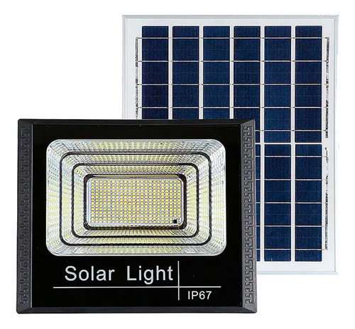 Lampara Foco 100w Solar Panel Solar Control Remoto