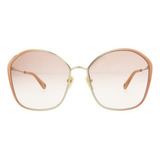 Gafas Chloe Designer: Moda Naranja Nude Para Mujer