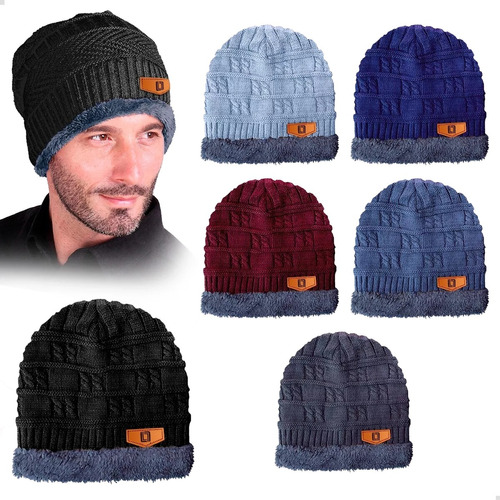 Touca De Lã Forrada Masculino E Feminino Toca Gorro Frio