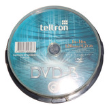 Pack 10 Dvd-r Virgenes Teltron 16x 4.7 Gb
