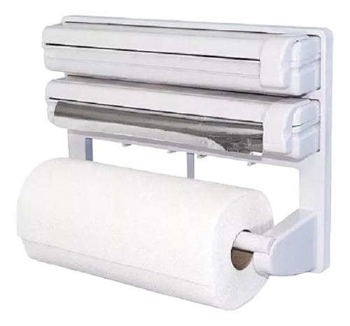 Set Dispensador Triple Para Papel Nova Film Aluminio Cocina