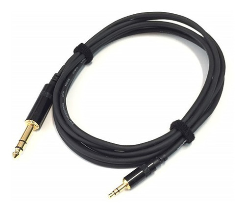 Cable De Plug Stereo 6.3 Mm Macho A 3.5 Mm Macho 1.5 M