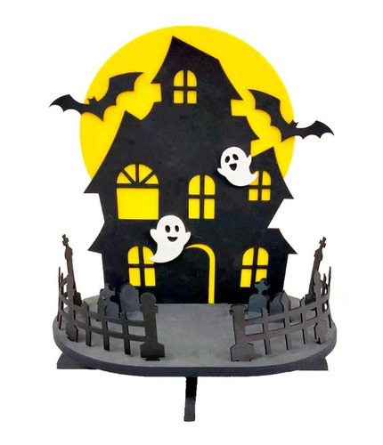 Bandeja Decorativa De Halloween Em Eva 3d Decoração De Mesa