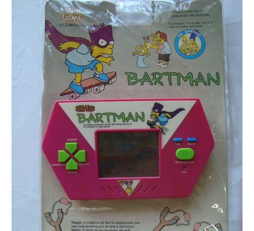 Mini Game Tectoy Simpsons Bart Man Perfeito Estado