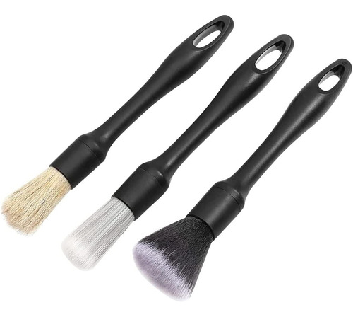 Juego De 3 Brochas Para Detallado Automotriz Detail Brush