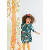 Vestido Bosque Flores Estampado Zuppa Infantil Casual Niña  