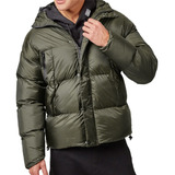 Campera Hombre Inflable Puffer Impermeable Abrigada Capucha