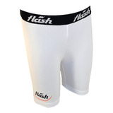 Calza Flash Niños Corta Lycra Blanco