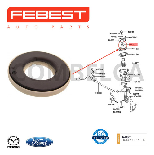 Rodamiento Base Amortiguador Delantera Mazda Cx-9 Foto 2