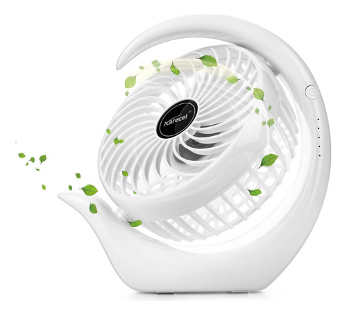 Ventilador De Escritorio Karecel Giratorio 3 Vel Blanco