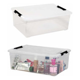 Caja Contenedor Cajón Organizador Apilable Esmeralda 11 Lts