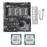 Placa Madre X99 De Doble Socket Lga 2011-3, Memoria Ddr4 De