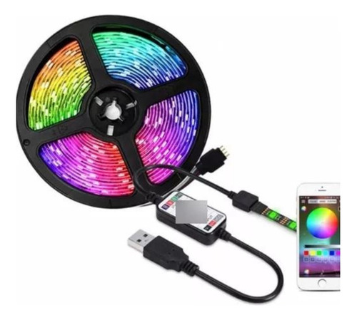  Cinta Led Wifi Multicolor Rgb Luz 5mt Control App Celular 