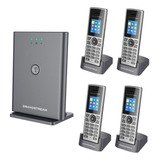 Base Ip Grandstream Dp752 + 4 Telefono Inalambrico Dp722