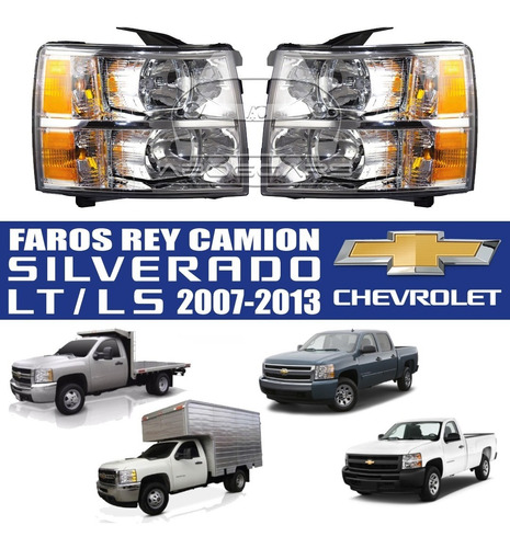 Faro Chevrolet Silverado Rey Camion 2007 2008 2010 2013 2015 Foto 4