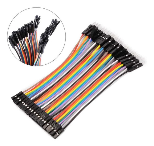 Pack 40 Cables Dupont Macho-hembra (10cm) Arduino Nodo