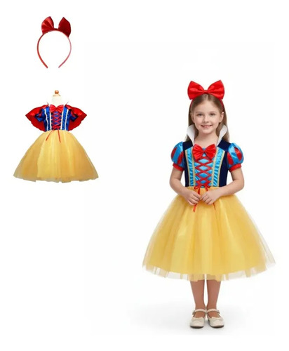 Vestidos De Princesa Blancanieves Vestido Para Niña Cosplay | Meses sin interés