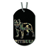 Pitbull Perro Camoflauge Perro Etiqueta Collar