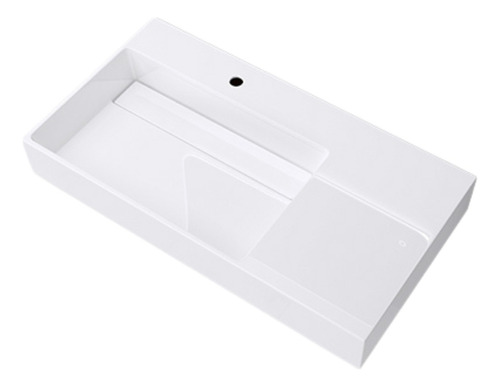 Bacha Moderna Baño De Colgar Apoyo Hausar Cuarzo 90cm Blanco