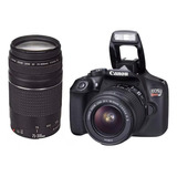 Canon Eos Rebel T6 Premium Kit Ef-s 18-55 Y 75-300 Mm + Sd