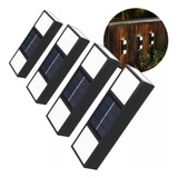 Lampara Led Aplique Solar 4 Unidades Foco 163 Reflector Exterior 5w Apliques De Muro Solares Para Exterior Foco Reflector Solar De Pared Qatarshop Lampara Led Aplique Solar Foco Reflector Exterior
