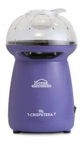 Máquina De Crispetas Home Elements 299896501 Aire Caliente Violeta 1200w 110v