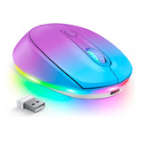 Mouse Sem Fio Seenda Iwg Fgm02 Recarregável Azul Púrpura Cor Azul/púrpura