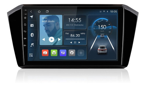 Isudar Estéreo 1+32gb Android Para Vw Passat B8 2015- Gps Fm