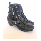 Botas Marc Jacobs Mujer Botinetas De Cuero Con Hebillas