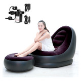 Ptlsy Silla Inflable Con Bomba De Aire Para El Hogar, Sofa I