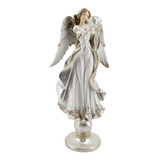 Ángel Plateado Con Base 54cm 250-10003 Religiozzi