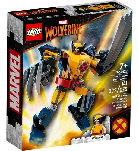 Lego® 76202 Armadura Robótica De Wolverine 141 Piezas