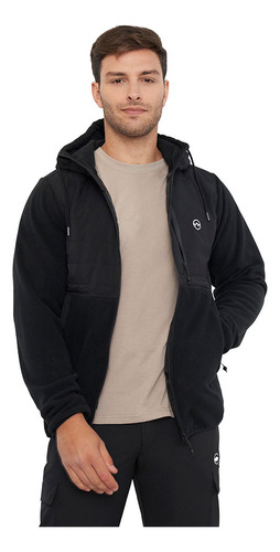 Polar Outdoor Hombre Mix Parka Negro Corona