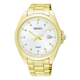 Reloj Hombre Seiko Sur212p1 | Oficial Color De La Correa Dorado Color Del Bisel Dorado