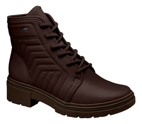 Bota Dakota Casual Cadarço Salto Baixo Tratorado Feminino