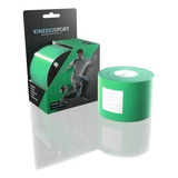 Bandagem Elástica Adesiva Rolo 5cm X 5m Kinesiosport Cor Verde