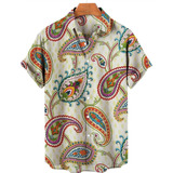 Camisa De Playa De Flores Hawaianas De Moda For Hombres